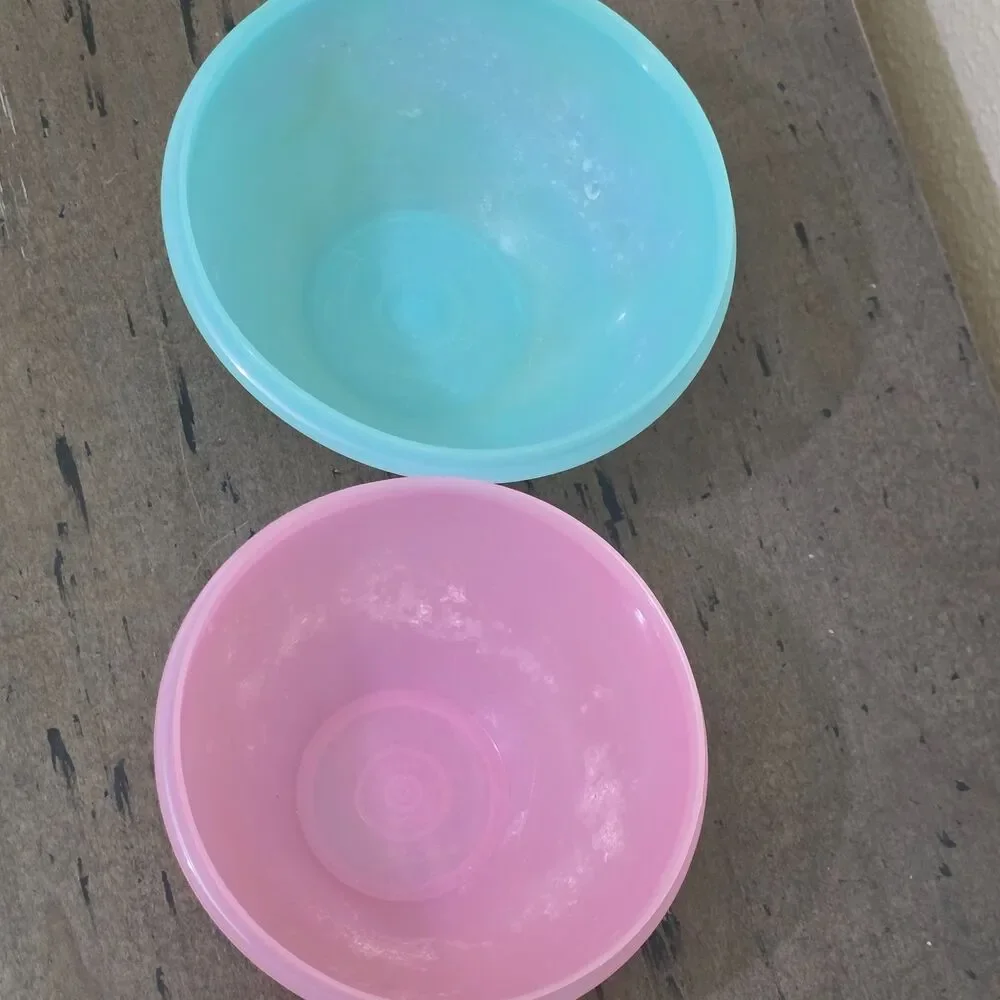 Vintage Tupperware Wonderlier Nesting Bowls Set 6 Pastel Colors w/ Lids